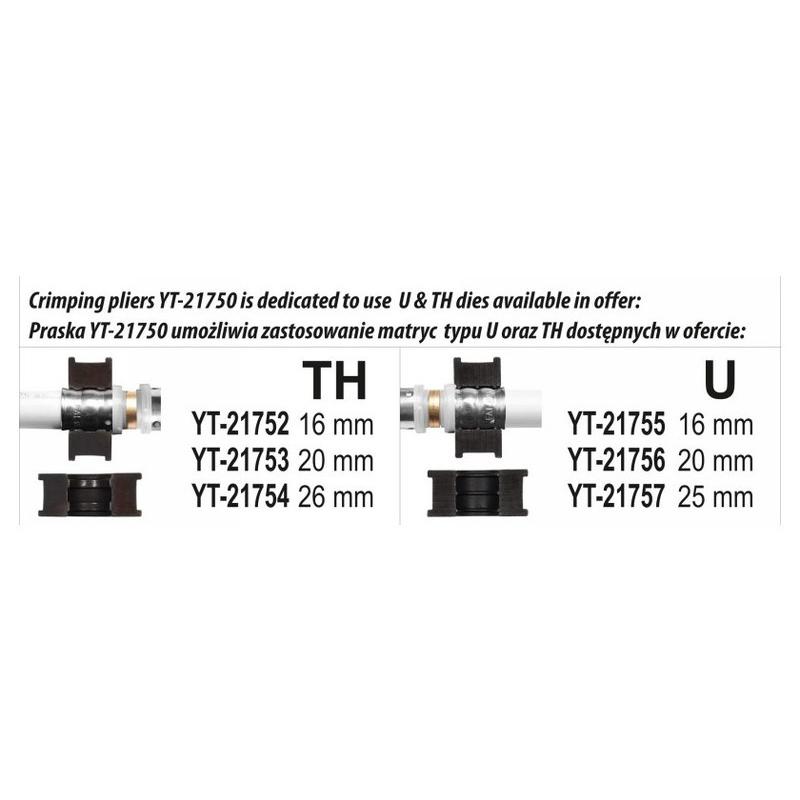 YATO Krimpelő készlet 4 részes Pex-AL-Pexcsövekhez (YT-21750)