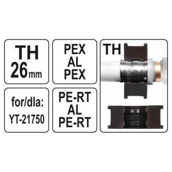 YATO Krimpelő betét YT-21750 krimpelőhöz TH-típus 26 mm (YT-21754)