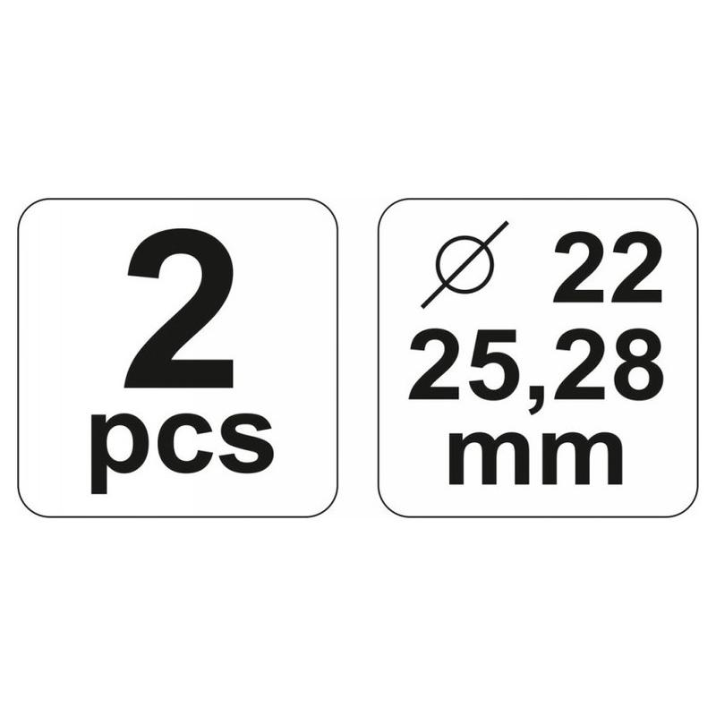 YATO Peremező készlet 3 részes fék és hidraulikacsőhöz (22-25-28 mm) (YT-2182)