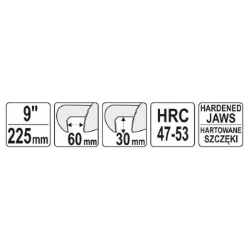 YATO Állítható csőfogó 225 mm/60 mm (YT-22001) YATO Állítható csőfogó 225 mm/60 mm (YT-22001)