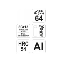YATO Csővágó olló (PVC) Max D=64 mm Al (YT-2229) YATO Csővágó olló (PVC) Max D=64 mm Al (YT-2229)