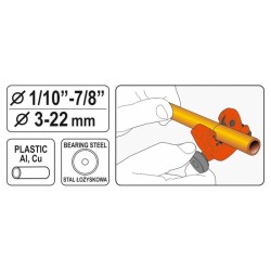 YATO Csővágó 3-22mm (YT-22318) YATO Csővágó 3-22mm (YT-22318)