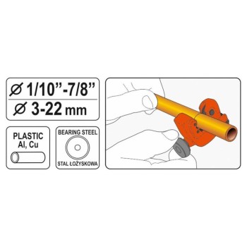 YATO Csővágó 3-22mm (YT-22318)