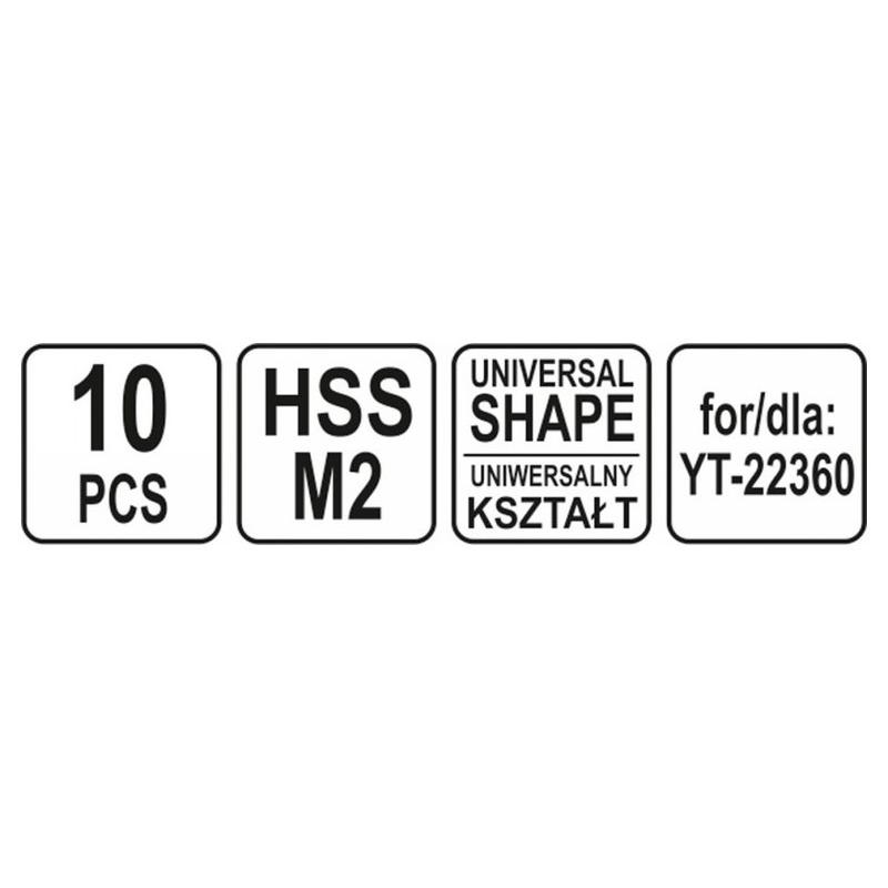 YATO Tartalék penge gyors sorjázóhoz (10 db/cs) (YT-22361)