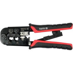 YATO Krimpelő fogó 190 mm UTP hálózati/RJ45 és telefon/RJ11 csatlakozókhoz (YT-22442) YATO Krimpelő fogó 190 mm UTP hálózati/RJ45 és telefon/RJ11 csatlakozókhoz (YT-22442)