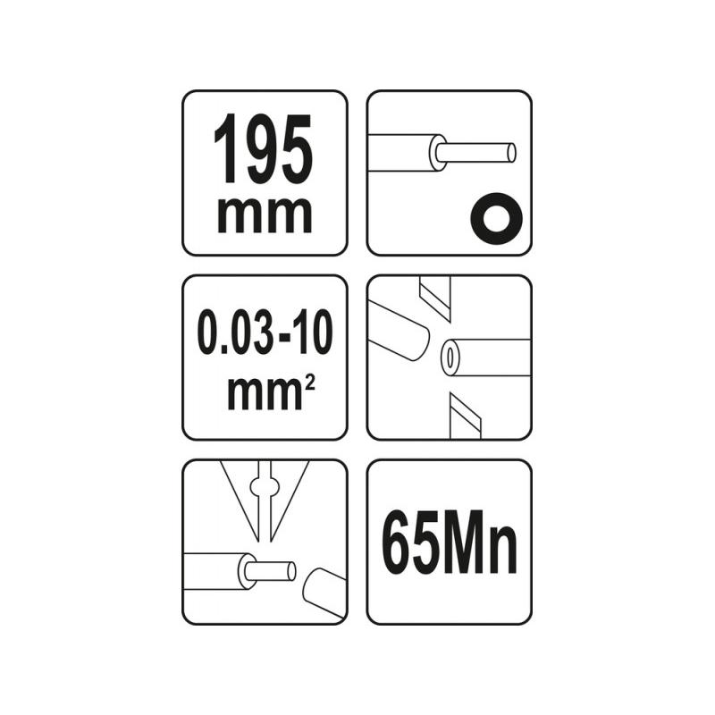 YATO Automata blankoló fogó 195 mm/0,03 - 10,0 mm2 (YT-22753) YATO Automata blankoló fogó 195 mm/0,03 - 10,0 mm2 (YT-22753)