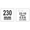 YATO Krimpelő fogó 230 mm/0,5-6,0 mm2 (YT-2296) YATO Krimpelő fogó 230 mm/0,5-6,0 mm2 (YT-2296)