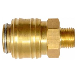 YATO Pneumatikus gyorscsatlakozó 1/4' sárgaréz (YT-24094)