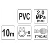 YATO Pneumatikus tömlő gyorscsatlakozóval 8 mm x 10 m, 2,0 MPa (YT-24220)
