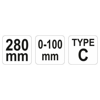 YATO C-alakú önzáró fogó 280 mm (YT-2468)