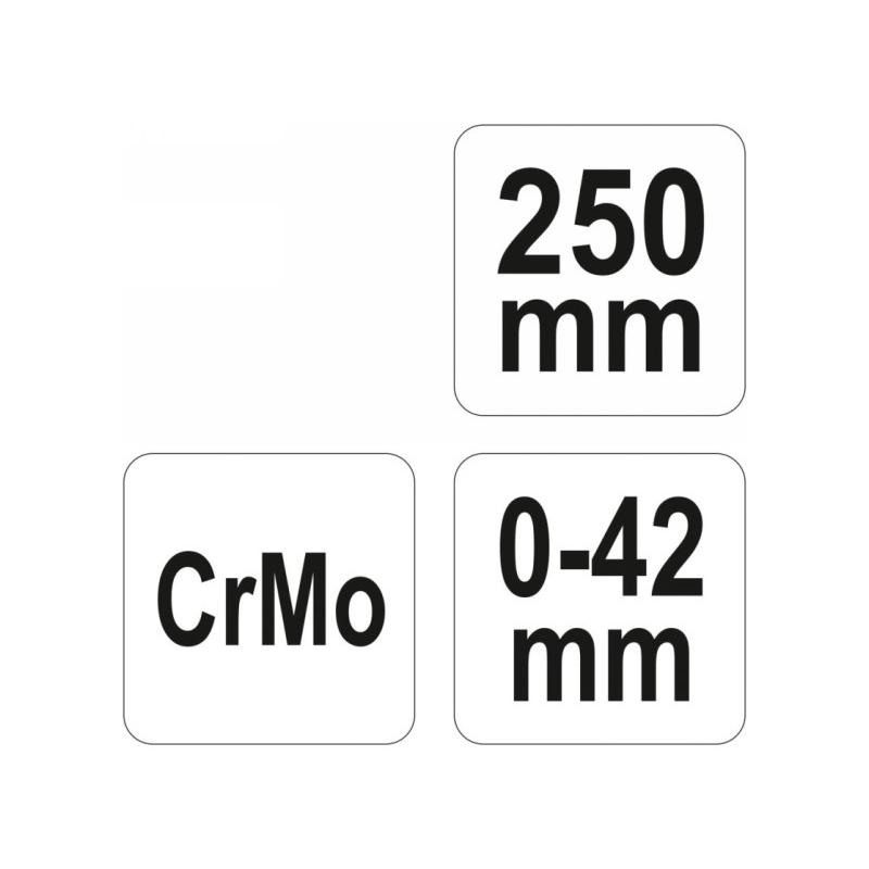 YATO Ívelt önzáró fogó 250 mm CrMo (YT-2473) YATO Ívelt önzáró fogó 250 mm CrMo (YT-2473)