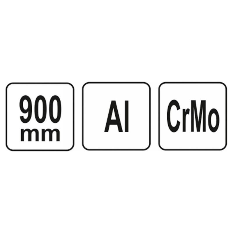 YATO Egykezes csőfogó 5' 900 mm alu (YT-2485)