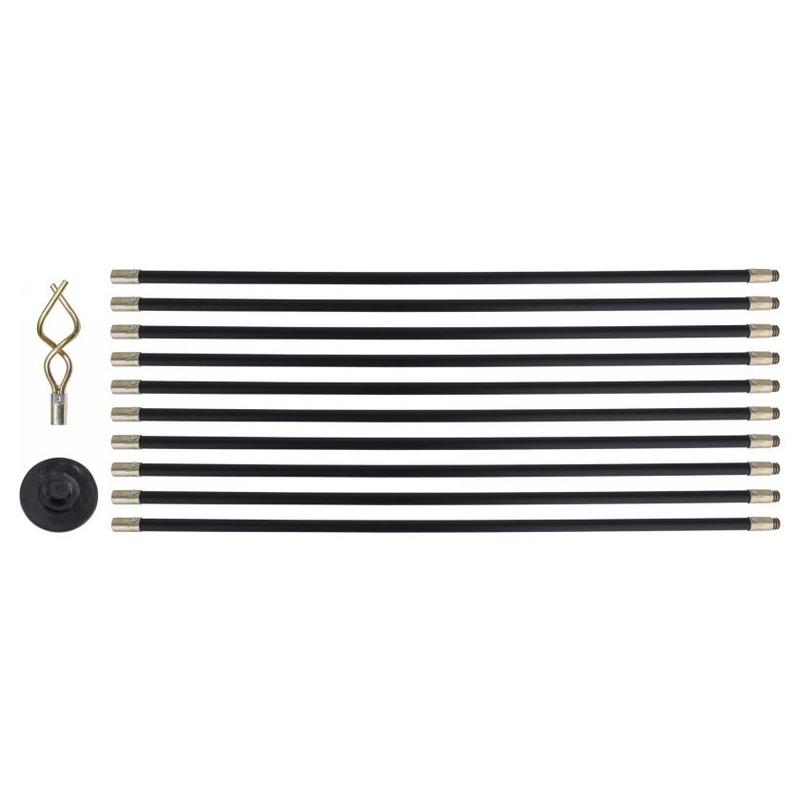 YATO Csőtisztító készlet 12 részes 9,2 m/20 mm (flexibilis rúd 10x93,2 cm) (YT-24980)