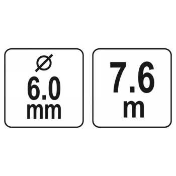 YATO Csőtisztító spirál fúrógépre csatlakoztatható 7,6 m (YT-24991)