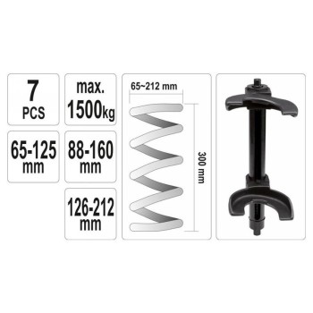 YATO Macpherson rugóösszehúzó cserélhető pofákkal (YT-2536) YATO Macpherson rugóösszehúzó cserélhető pofákkal (YT-2536)