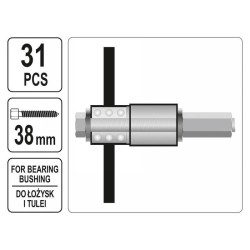 YATO Kerékcsapágy szerelő készlet 32 részes (YT-25412)