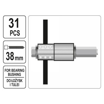 YATO Kerékcsapágy szerelő készlet 32 részes (YT-25412)
