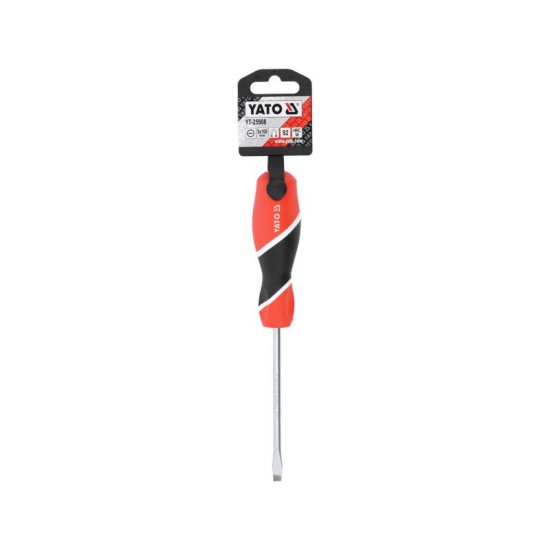 YATO Csavarhúzó lapos 5 x 100 mm mágneses S2 (YT-25908) YATO Csavarhúzó lapos 5 x 100 mm mágneses S2 (YT-25908)