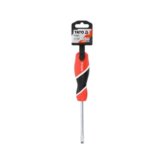 YATO Csavarhúzó lapos 6 x 100 mm mágneses S2 (YT-25911) YATO Csavarhúzó lapos 6 x 100 mm mágneses S2 (YT-25911)