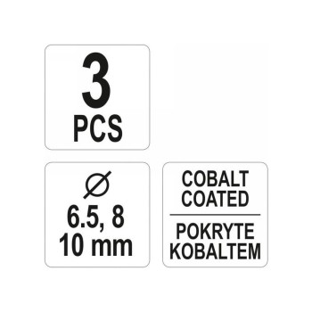 YATO Fúrókészlet ponthegesztéshez 6,5/8/10mm 3 részes (YT-28921)