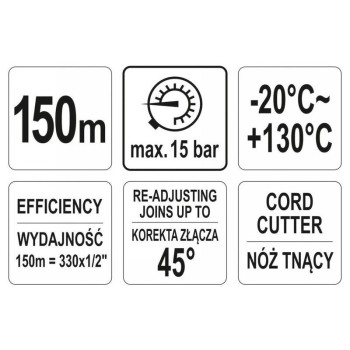 YATO Menettömítő zsinór 150m (YT-29222)