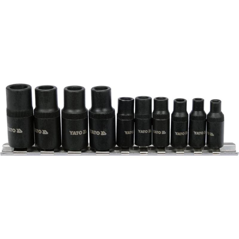 YATO Menetfúró dugókulcs adapter készlet 10 részes 1/4', 3/8' (YT-29280) YATO Menetfúró dugókulcs adapter készlet 10 részes 1/4', 3/8' (YT-29280)
