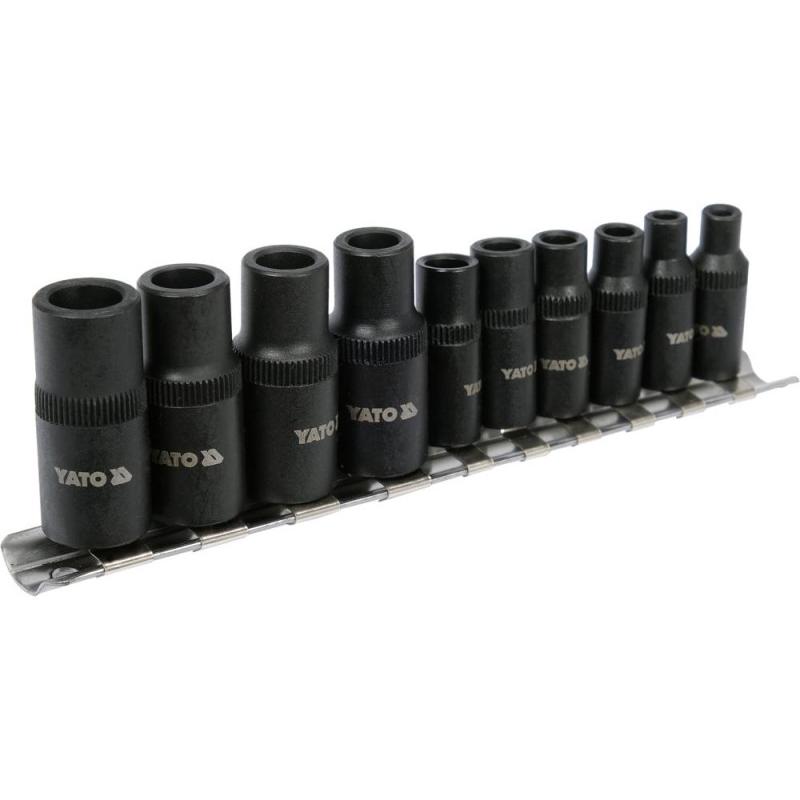 YATO Menetfúró dugókulcs adapter készlet 10 részes 1/4', 3/8' (YT-29280) YATO Menetfúró dugókulcs adapter készlet 10 részes 1/4', 3/8' (YT-29280)