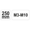 YATO Racsnis menetfúró fordítóvas M3-M10 250 mm (YT-2997)