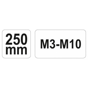 YATO Racsnis menetfúró fordítóvas M3-M10 250 mm (YT-2997)