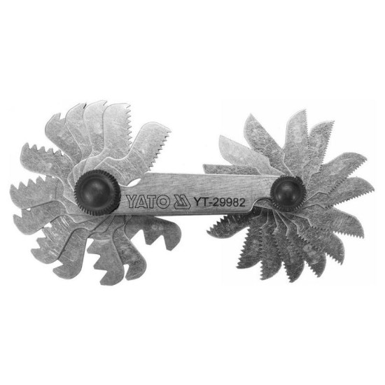 YATO Menetfésű 28 lapos Whitworth 4-62 mm 55° (YT-29982)