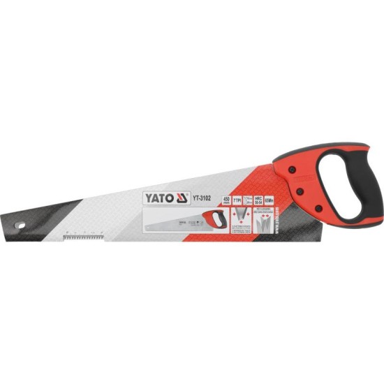 YATO Rókafarkú fűrész 450 mm 3 élű (YT-3102) YATO Rókafarkú fűrész 450 mm 3 élű (YT-3102)