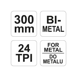 YATO Fémfűrész keret 300 mm lappal (YT-3163) YATO Fémfűrész keret 300 mm lappal (YT-3163)