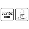 YATO Lapos fafúró bit befogású 38 x 152 mm (YT-3254)