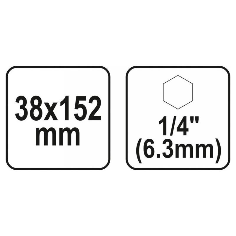 YATO Lapos fafúró bit befogású 38 x 152 mm (YT-3254)