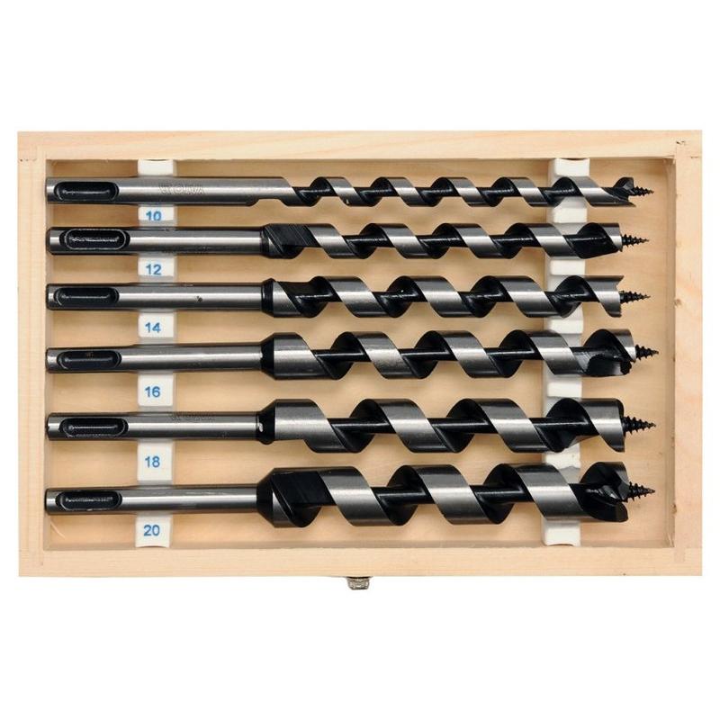 YATO Auger fafúró készlet 6 részes (10-12-14-16-18-20 mm) 200 mm SDS-Plus (YT-3300)