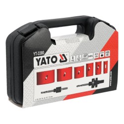YATO Körkivágó készlet 8 részes (22-73 mm) bimetál (YT-3380) YATO Körkivágó készlet 8 részes (22-73 mm) bimetál (YT-3380)