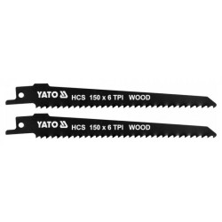 YATO Szablyafűrészlap fához 150/1,0 mm 6 TPI HCS (2 db/cs) (YT-33922) YATO Szablyafűrészlap fához 150/1,0 mm 6 TPI HCS (2 db/cs) (YT-33922)