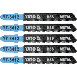 YATO Dekopírfűrészlap fémre T-befogás 21TPI 75/1,0 mm HSS (5 db/cs) (YT-3412) YATO Dekopírfűrészlap fémre T-befogás 21TPI 75/1,0 mm HSS (5 db/cs) (YT-3412)