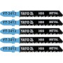 YATO Dekopírfűrészlap fémre T-befogás 12TPI 75/1,0 mm HSS (5 db/cs) (YT-3413)