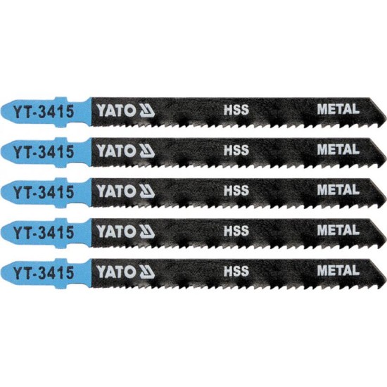 YATO Dekopírfűrészlap fémre T-befogás 24-10TPI 100/1,0 mm HSS (5 db/cs) (YT-3415)