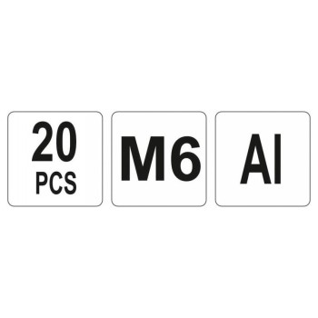 YATO Alumínium szegecsanya M6 (20 db/cs) (YT-36454)