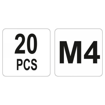 YATO Acél szegecsanya M4 (20 db/cs) (YT-36471)