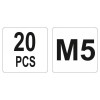 YATO Acél szegecsanya M5 (20 db/cs) (YT-36472)
