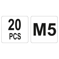 YATO Acél szegecsanya M5 (20 db/cs) (YT-36472)