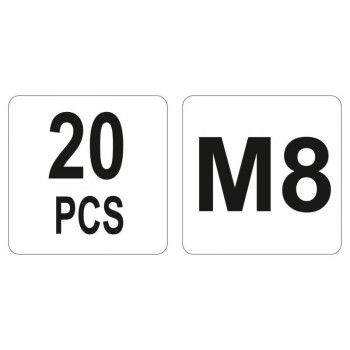 YATO Acél szegecsanya M8 (20 db/cs) (YT-36474)