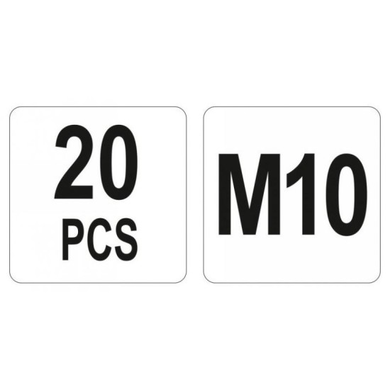 YATO Acél szegecsanya M10 (20 db/cs) (YT-36475) YATO Acél szegecsanya M10 (20 db/cs) (YT-36475)