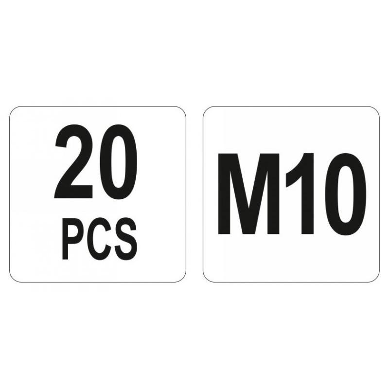 YATO Acél szegecsanya M10 (20 db/cs) (YT-36475)
