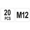 YATO Acél szegecsanya M12 (20 db/cs) (YT-36476)