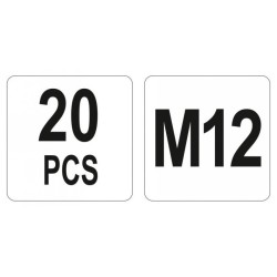 YATO Acél szegecsanya M12 (20 db/cs) (YT-36476)