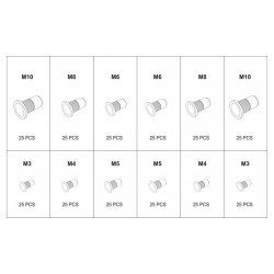 YATO Alumínium és acél szegecsanya készlet 300 részes (YT-36480)